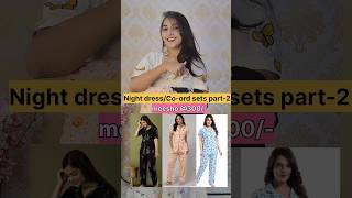 Cotton night dressescoord sets from Meesho meeshonightdresses coordsets nightdresses trending [upl. by Aidile915]