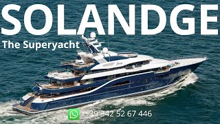 SOLANDGE YACHT 85 METERS  TOUR PRESENTATION  THROUGH PICTURES [upl. by Annaiviv]