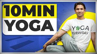 10Minute Yoga for Beginners  Daily Fitness  Saurabh Bothra [upl. by Udell]