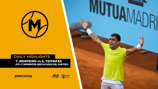 T Monteiro vs S Tsitsipas  ATP momentos destacados del partido  MUTUA MADRID OPEN 2024 [upl. by Redienhcs]