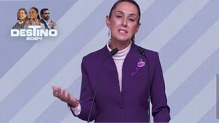 Tercer debate presidencial Mensaje final de Claudia Sheinbaum [upl. by Salta]