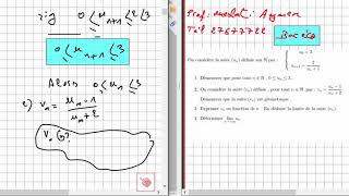 suite réelle bac éco exercice corrigé [upl. by Rabelais]