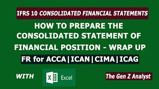 How To Prepare Consolidated Statement of Financial Position IFRS 10  FR ACCA ICAN ICAG CIMA [upl. by Eugenie643]