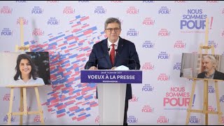 La censure privée menace la liberté d’informer  Voeux de JL Mélenchon à la presse [upl. by Ixel]