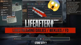 LIFEAFTER LIVESTREAMING  AH HARI MINGGU LAGI SERVER STONE CITY NGELARIN QUEST MISI ARMED FORCE🗿🗿🗿 [upl. by Nikolaus]