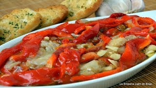 Esgarraet de Bacalao y Pimientos Asados [upl. by Annad]