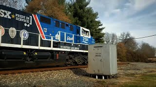 Leslie RS5TRRO Doppler Effect CSX 3194 At Carlisle Ohio [upl. by Elleirol]