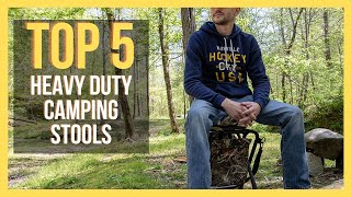 ✅ TOP 5 BEST Heavy Duty Camping Stools 2024 [upl. by Nilre]