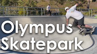 Skating the Perfect Mini Bowl at Olympus Skatepark  Encinitas CA [upl. by Standley716]