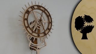 Korona  Holzuhr Wooden Clock [upl. by Tessie312]