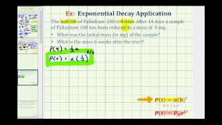 Exponential Decay App yabt  Find Initial Amount Given Half Life [upl. by Eilojne]