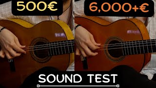 500€ amp 6000€ Flamenco Guitar  Can You Hear the Difference  SOUND TEST [upl. by Whitelaw]