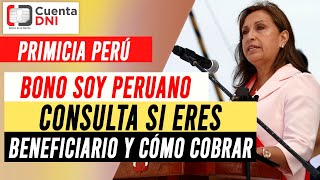 Bono Soy Peruano 2023 Link con DNI consulta si eres beneficiario y cómo cobrar ÚLTIMAS NOTICIAS [upl. by Amelia242]