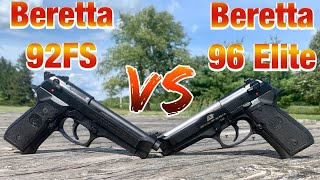 Beretta 92FS VS Beretta 96 Elite Comparison [upl. by Kcerb238]