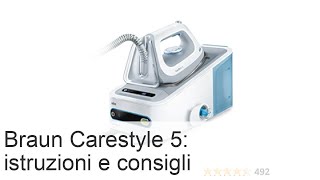 Generatore di vapore Braun Carestyle 5 istruzioni per luso consigli  Tkanercom [upl. by Eugen]