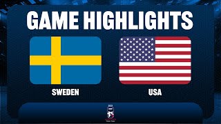 Sweden vs United States QF  2021 IIHF Ice Hockey U18 World Championship [upl. by Einaoj580]