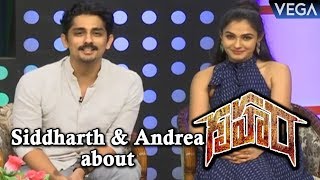 Siddharth and Andrea Jeremiah byte about Gruham Movie [upl. by Eigriv]