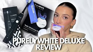 Purely White Deluxe 7 Day Review  How to whiten your teeth at home [upl. by Ahsinac]