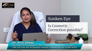 Corrective Eye Surgery to treat Sunken Eye  Explained by DrPriti Udhay [upl. by Rabiah448]