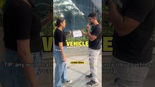 Correct Pronunciation ✅ learnwithrahil pronunciation vehicle youtubeshorts ielts spokenenglish [upl. by Senilec]