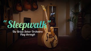 Brian Setzer  Sleepwalk  Play through by Caley Groves  Gretsch White Falcon [upl. by Negah]