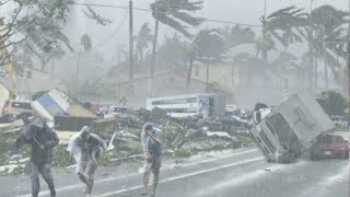 Mass evacuation in Vietnam Super typhoon yagi with 203 kmh winds destroys buildings and homes [upl. by Salem]