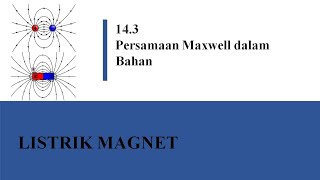 LISTRIK MAGNET 143 Persamaan Maxwell dalam Bahan [upl. by Ainatit]