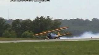 John Mohr  PT17 Stearman  Entire Performance  2009 Branson Airshow [upl. by Ahsot202]