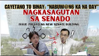 SEN ALAN CAYETANO TO SEN NANCY BINAY quotNABUWN6 KA NA DAYquot  NAGKASAGUTAN SA SENADO [upl. by Charmane]