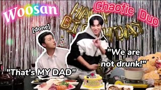 Wooyoungs birthday live more like Woosan being a chaotic mess [upl. by Neenaj]