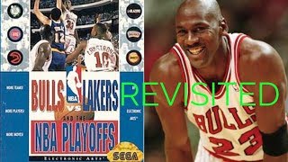 BULLS VS LAKERS AND THE NBA PLAYOFFS FOR SEGA GENESIS [upl. by Ahsekyw]