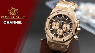 Review đồng hồ Audemars Piguet Royal Oak Rose Gold mặt chocolate siêu phẩm cực kì nam tính [upl. by Nerrej]