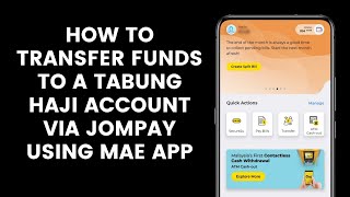 How To Transfer Funds From Maybank To Tabung Haji Account Using JomPAY On The MAE by Maybank2u App [upl. by Nydnarb638]