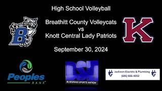 High School Volleyball  Breathitt County vs Knott Central  09302024 [upl. by Odlaw242]