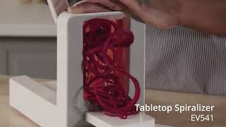 Tabletop Spiralizer a Twist on Veggie Preparation [upl. by Atekihs]