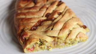 Pastel de Hojaldre Vegano Relleno con Vegetales y Queso Vegano [upl. by Artus]