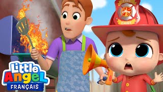 Je veux être un pompier 🔥 Comptines pour Bébé 🚒 Little Angel Français [upl. by Gomer296]