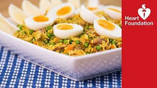 Smoked fish and pea kedgeree recipe  Heart Foundation NZ [upl. by Winnifred]