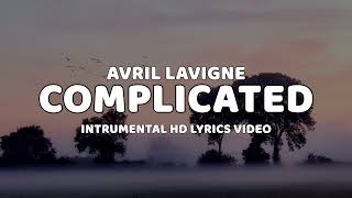 Complicated  Avril Lavigne Karaoke HD Instrumental Lyrics Video [upl. by Kyne]