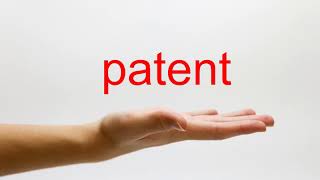 How to Pronounce patent  American English [upl. by Ayanat]