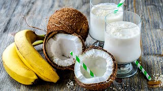 Easy and Quick Yummy Coconut Smoothie Recipe for Beginners [upl. by Otreblide798]