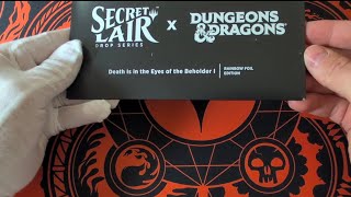 MTG Magic the Gathering TCG Secret Lair x Dungeons amp Dragons Death is in the Eye of the Beholder [upl. by Leasa]