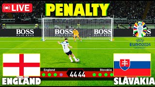 🔴LIVE PENALT  ENGLAND vs SLOVAKIA I UEFA EURO 2024  ROUND OF 16  MATCH TODAY  eFootball PES 21 [upl. by Atnuahsal11]