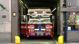 FDNY  Rescue 1  Responding To 1075 Box 0617 [upl. by Ulick]