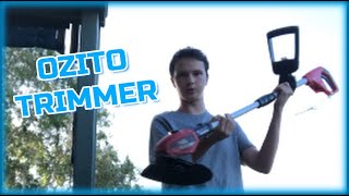 How to use Ozito 18V Cordless Grass Trimmer [upl. by Bayly]