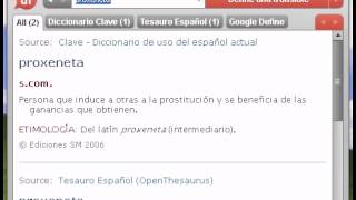 Definición de proxeneta [upl. by Atinele]