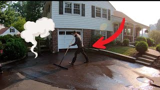 Professional Driveway Sealcoating 60 quotOld Smokeyquot [upl. by Eelimaj]