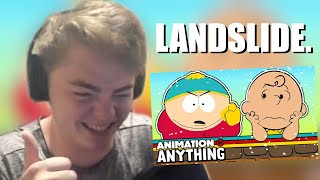 LANDSLIDE  Eric Cartman vs Charlie Brown  Rap Battle ANIMATION VS ANYTHING CH III REACTION [upl. by Droc]