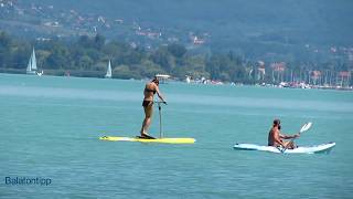 Pedálos deszka a Balatonon  avagy a deszka bicikli [upl. by Edroi]