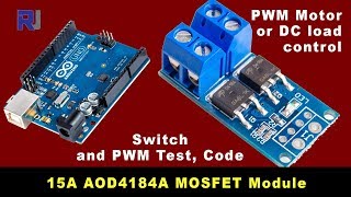 Complete Guide for 15A 400W MOSFET AOD4184A to control motor or load [upl. by Naashom]